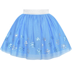 Girls Skirt Heart Sequins Sparkling Tutu Dancing Size 2-12 Years