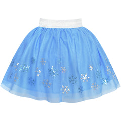 Girls Skirt Heart Sequins Sparkling Tutu Dancing Size 2-12 Years