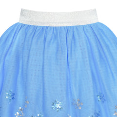 Girls Skirt Heart Sequins Sparkling Tutu Dancing Size 2-12 Years