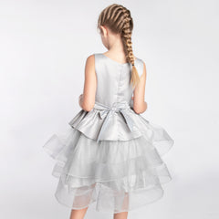 Flower Girls Dress Tiered Ruffle Skirt Pageant Size 3-10 Years