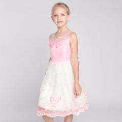 Flower Girls Dress Tiered Skirt Bridesmaid Wedding Size 4-12 Years