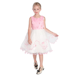 Flower Girls Dress Tiered Skirt Bridesmaid Wedding Size 4-12 Years