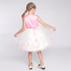 Flower Girls Dress Tiered Skirt Bridesmaid Wedding Size 4-12 Years