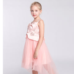 Girls Dress One-shoulder Maple Leaf Pageant Wedding Size 5-12 Years