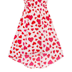 Girls Dress Leaf Sleeveless Summer Party Size 6-14 Years