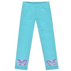 Girls Pants 3-Pack Cotton Leggings Lace Stretchy Kids Toddler Size 2-8 Years