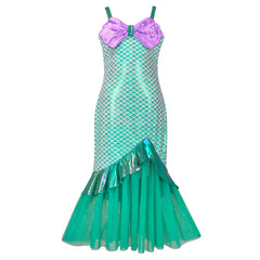 Girls Dress Mermaid Princess Costume Halloween Party Dress Size 2-8 Years