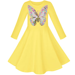 Girls Dress Owl Ice Cream Butterfly Sequin Everyday Dress Size 4-14 Years