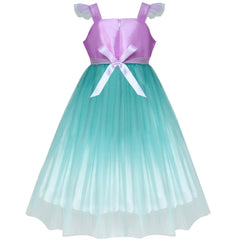 Girls Dress Mermaid Princess Costume Halloween Party Dress Size 2-8 Years