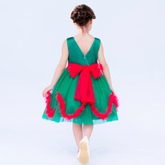 Girls Dress Christmas Holiday Wave Hem New Year Party Size 4-8 Years