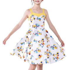 Girls Dress Flower Summer Casual Dress Lace Size 5-14 Years