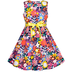 Girls Dress Flower Print Size 2-12 Years