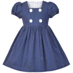 Girls Dress School Strip Butterfly Print Gingham Size 4-14 Years