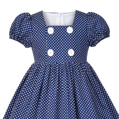 Girls Dress School Strip Butterfly Print Gingham Size 4-14 Years