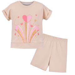 Girls Outfit Set Tee And Pants Zebra Clothing Set Size 2-10 Years