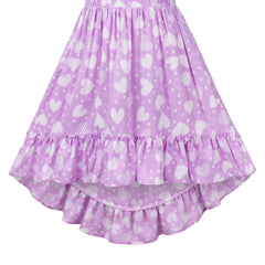 Girls Dress Leaf Sleeveless Summer Party Size 6-14 Years