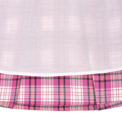 Girls Dress Pleated Plaid Collar School Uniform Size 4-8 Years