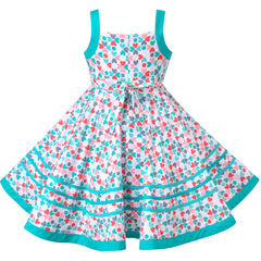 Girls Dress Porcelain Vintage Tank Dress Size 3-12 Years