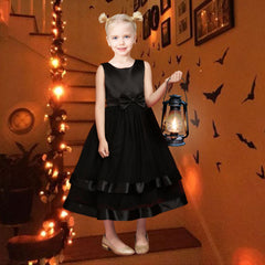 Girls Dress Sleeveless Ball Gown Wedding Party Pageant Size 6-12 Years