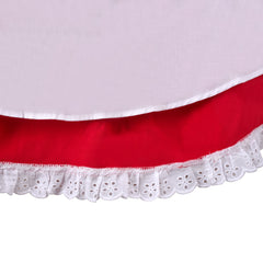 Girls Dress Maid Lace Apron German Dirndl Bavarian Oktoberfest Size 4-14 Years