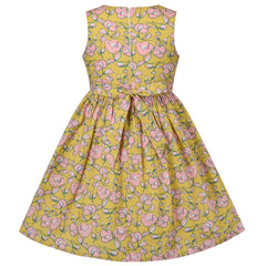 Girls Dress Flower Print Size 2-12 Years