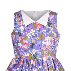 Girls Dress Flower Print Size 2-12 Years