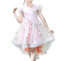 Girls Dress Princess Hi-lo Off Pearl Pageant Dancing Ball Size 6-12 Years