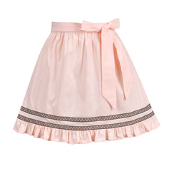 Girls Dress Maid Lace Apron German Dirndl Bavarian Oktoberfest Size 4-14 Years