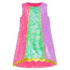 Girl Dress Ethnic Pattu Pavadai Short Sleeve Size 4-12 Years