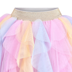 Girls Skirt Pearl Stars Sparkling Tutu Dancing Size 2-12 Years