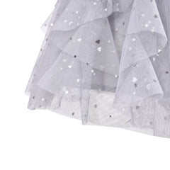 Girls Skirt Pearl Stars Sparkling Tutu Dancing Size 2-12 Years