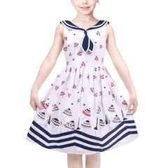 Girls Dress Flower Summer Casual Dress Lace Size 5-14 Years