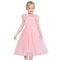 Girls Dress Flower Sparkling Sequins Belted Tulle Party Size 4-14 Years