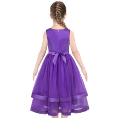 Girls Dress Sleeveless Ball Gown Wedding Party Pageant Size 6-12 Years