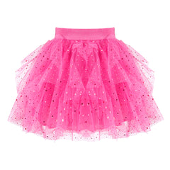 Girls Skirt Pearl Stars Sparkling Tutu Dancing Size 2-12 Years