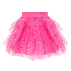 Girls Skirt Pearl Stars Sparkling Tutu Dancing Size 2-12 Years