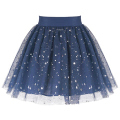 Girls Skirt Pearl Stars Sparkling Tutu Dancing Size 2-12 Years