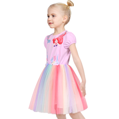 Girls Dress Tutu Dancing Tiered Skirt Ballet Party Size 2-10 Years