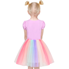 Girls Dress Tutu Dancing Tiered Skirt Ballet Party Size 2-10 Years