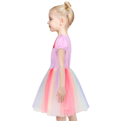 Girls Dress Tutu Dancing Tiered Skirt Ballet Party Size 2-10 Years